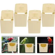 4 Pcs Bird Breeding Box Baby Travel Outdoor Nest Boxes for Birds Plastic Finch