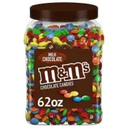 M&M's Milk Chocolate Candy 62 oz Jar Sweets Bulk Assorted Candies Party Gift USA