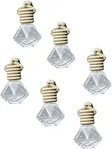 Ciieeo 6pcs Decorative Perfume Bottle Aroma Diffuser Pendants for Car Home Design with Lid Unique Family Friends Refillable Essential Oil Bottles