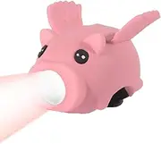 Headlight & Taillight Set for Kids - Cute Pig Shape Headlight & Taillight | Waterproof Accessories Light for Secure Night Journeys