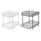 Cabinet Organizer Countertop Shelf Compact 2 Layer Storage Rack Spice Rack for