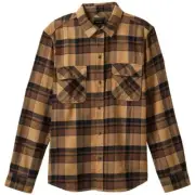 Brixton Bowery Flannel Shirt Tigers Eye / Pinecone