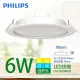 【Philips 飛利浦】LED薄型崁燈 6W DN030B 9cm(3種任選)