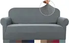 Stretch Couch Cover for 3 Seater Couch, 1-Piece Non Slip Sofa Covers for Dogs Ca