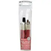 Royal & Langnickel(R) Sable/Camel Value Pack Brush Set-10/Pkg