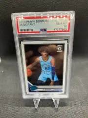 2019-20 Donruss Optic JA MORANT Base Rated Rookie #168 ~ PSA 10