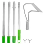 Garden Hoe Tool Adjustable 63" Long Handle for Garden Weeding Ditching Digging ☤
