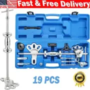 19PCS Slide Hammer Puller Tool Set 9 Way Axle Bearing Dent Hub Gear Remover Kit