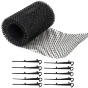 NEW Gutter Mesh Guard Protector Leaf Protection Netting With 10 Clip Fixing