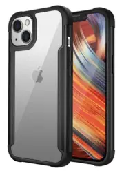 Clear iron armor hybrid chrome case for Apple Iphone 13