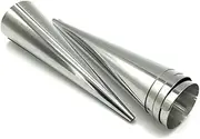 Mikinona 18-Piece Stainless Steel Croissant Spiral Tube Reusable Baking Tool for Cinnamon Rolls Danish Pastries More Easy to Clean Maintain