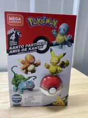 MEGA Construx Pokemon KANTO Partners Building Set Factory 90pcs New