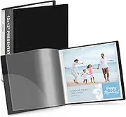 Dunwell 12x12 Binder with Sleeves - Folder with Clear Sheet Protectors, 24-Pockets, Display 48 Pages, 12 x 12 Presentation Book, Art Portfolio for Kids Artwork, Album for 12x12 Paper