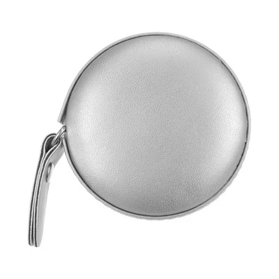 Round Retractable Measuring Tape 150cm/60-inch Tailors Tape Measure, Silver Tone