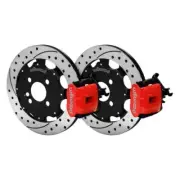 Wilwood Combination Parking Brake Rear Kit 11.75in Drilled Red Mini Cooper
