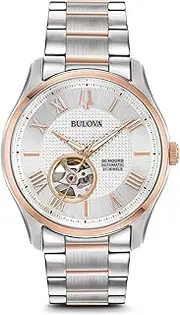 [Bulova] Mens Digital Automatic Watch with Stainless Steel Strap 98A213, Silver Tone, Bracelet