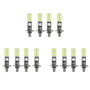 12PCS H1 6000K Super White 80W LED Headlight Bulbs Kit Fog Driving Light Silver