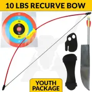 10LBS KIDS LONGBOW SET - RED