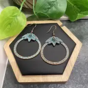 2.25” Bronze-tone Earring Set Bohemian Retro Drop Dangle New Free Ship B6173