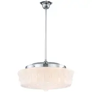 Chrome Retro Pendants Lights Abbotsford Period Art Deco Lighting Traditional
