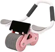 Ab Wheel Roller, Ab Roller Exercise Wheel, Removable Workout Equipment, Core Strengthening Trainer, Home Gym Fitness Gear, 16.34x15.16x7.09 in Ideal for Men, Orange, Blue, Pink