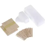 Mudder 400 Piece Wax Hair Removal Applicator Sticks And Non Woven Strips New