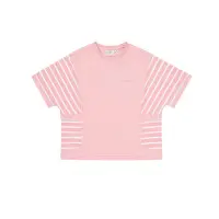 在飛比找Yahoo奇摩購物中心優惠-FILA 女吸濕排汗短袖圓領T恤-粉色 5TEY-1720-