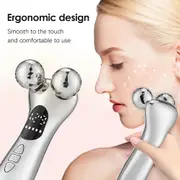 Smooth, tighten, and lift your skin with Danoz Direct's Electric Facial Beauty Instrument. Using micro-current technology and LED display