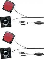 Binxind 4X Paste Monitor External Sound Desk Computer Sound Surround Hidden Mini USB Speaker DIY Desktop Speakers
