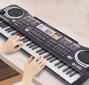 Kids’ Electronic Piano Keyboard with Microphone, Musical Toy