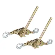 Come Along Winch,2 Ton Winch,Hand Cable Puller with 2 Hooks 2 Pcs