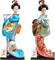 2pcs Japanese Kimono Doll Geisha Figure Ornaments Gift Art Craft Collection/Gift, Home Decorations Geisha Dolls in Beautiful Kimono,#49,12"/4032 (Color : #49, Size : 12")