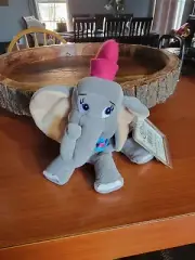 Disney Store Bean Bag Plush - Dumbo - Elephant - Beanie Baby - 8" Stuffed animal