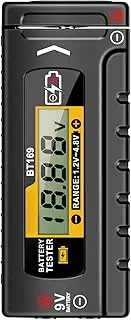 Household Battery Tester,Battery Checkers with Digital Display | Small Electrical Equipment Accurate Volt Checker for AA AAA Button Cell All Types of Batteries