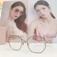 在飛比找Yahoo!奇摩拍賣優惠-Jill Stuart  黑-金雙色鈦金屬圓框眼鏡 簡約線條