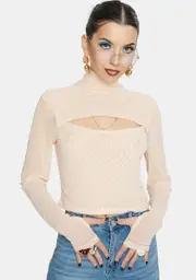 [AFRM] Finlay Keyhole Mesh Top