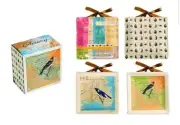Aviary Mini Plates Set of 4...Dishwasher & Microwave safe...