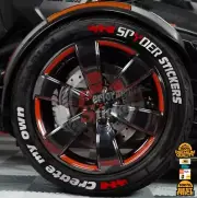 SPYDER CUSTOM Wording Tire Lettering CREATE YOUR OWN Sticker Fast Shipping