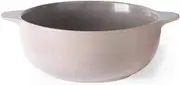 Ceramics Soup Bowl Bowls with Handle, Anti-scalding Double Ear Bowl Japanese-Style Microwave Oven Tableware-B