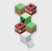 Minecraft MOB and Blocks LED RGBPanel Set of 6 Novelty Wall Lights