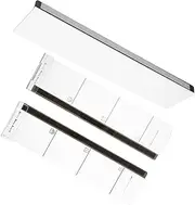 GETAJGHSD 3pcs Acrylic Monitor Memo Board: Computer Screen Left Right Side Horizontal Panel Note Holder - Desktop Computer Sticky Memo Panel