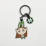 Takashi Murakami x New Jeans Haerin Metal Keychain K-pop Keyring Badge Idol