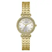 Guess Bejewelled Enchantment Bejewelled Gold-Tone Analogue Women's Watch GW0763L2