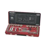 Sidchrome 1/2" Metric and AF Socket Set - 41 Piece