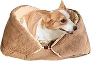 Kitten Bed - 2 in 1 Sleeping Bag Small Dog Bed | Washable Hideaway for Sleeping, Indoor Pet Sofas, Warm Pet Bed for Inver Play