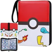 Card Binder, Trading Card Binder With 50 Detachable Sleeves For 400 Cards,4 Pocket Card Holders For Standard Size Baseball Cards, Game Cards, Business Cards, Photos (model 2)