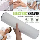 Neck Pillow Cervical Cylinder Pillow w/ Washable Cover for Travel Home Office AU