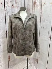 NWT Chico’s Animal Instincts Gray Jacket Size 3 (XL/16) TCC