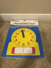 Learning Resources 12" Write-On/Wipe-Off Demonstration Clock