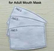 25 pk Adult PM2.5 Replacement Mask Filter 5 Layer Carbon Face Super Fresh Air
